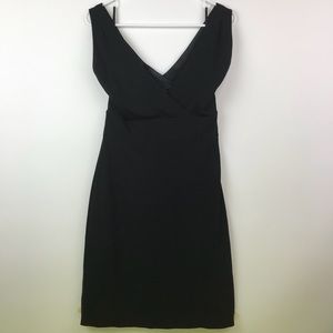 Ann Taylor Black V Neck Dress Fit and Flare